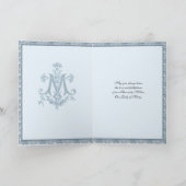 ヴァージンメアリヴィンテージカソリックブルーエンジェル カード (内部)