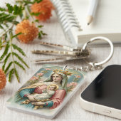 ヴァージンメアリーとイエズスチャイルドキーチェーン キーホルダー (正面右)