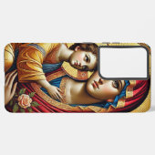 ヴァージンメアリーとベビーイエスキリスト SAMSUNG GALAXYケース (左側面)