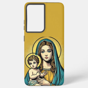 ヴァージンメアリーとベビーイエスキリスト SAMSUNG GALAXY S21 ULTRAケース