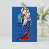 ヴァージンメアリーとベビーイエス サンキューカード (スタンド正面)