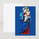 ヴァージンメアリーとベビーイエス サンキューカード (正面/裏面)