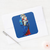 ヴァージンメアリーとベビーイエス スクエアシール (封筒)