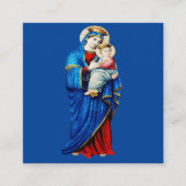 ヴァージンメアリーとベビーイエス スクエア名刺 (正面)