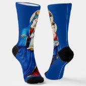 ヴァージンメアリーとベビーイエス ソックス (傾斜あり)