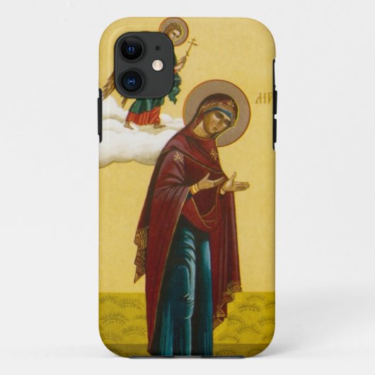 ヴァージンメアリーのアイロシアのコン Case-Mate iPhoneケース (裏面)