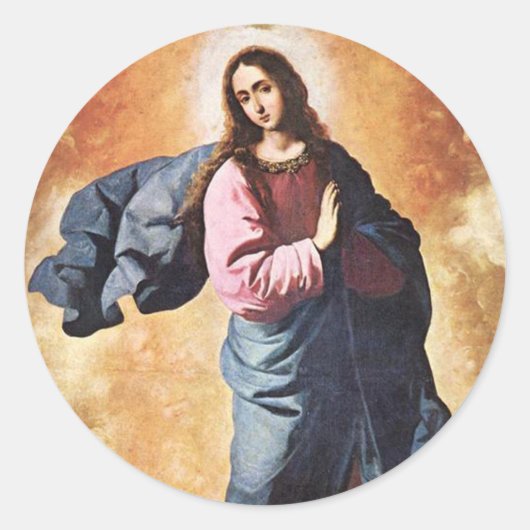 ヴァージンメアリーのシール ラウンドシール (正面)