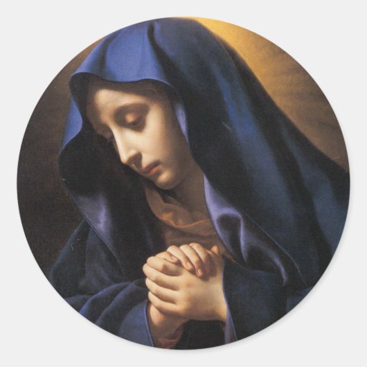 ヴァージンメアリーのシール ラウンドシール (正面)