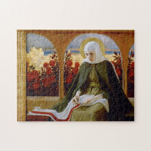 ヴァージンメアリーのバラガーデン（アルバート・エーデルフェルト） ジグソーパズル (横)