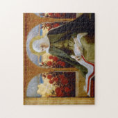 ヴァージンメアリーのバラガーデン（アルバート・エーデルフェルト） ジグソーパズル (縦)