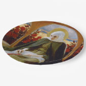 ヴァージンメアリーのバラガーデン（アルバート・エーデルフェルト） ペーパープレート (アングル)