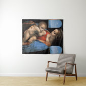 ヴァージンメアリーはキリストの子供を母乳で送る–324 タペストリー (インサイチュ(横))