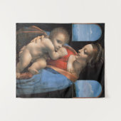 ヴァージンメアリーはキリストの子供を母乳で送る–324 タペストリー (正面(横))