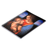 ヴァージンメアリーはキリストの子供を母乳で送る–324 ノートブック (左側)