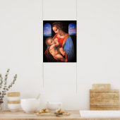 ヴァージンメアリーはキリストの子供を母乳で送る–324 ポスター (キッチン)