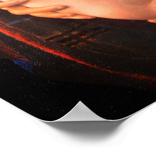 ヴァージンメアリーはキリストの子供を母乳で送る–324 ポスター (角)