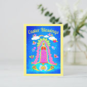 ヴァージンメアリーイースター恵み ポストカード (スタンド正面)