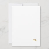 ヴァージンメアリーカソリックセピア結婚式招待状 招待状 (裏面)