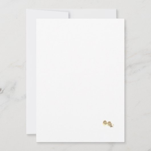 ヴァージンメアリーカソリックセピア結婚式招待状 招待状 (裏面)