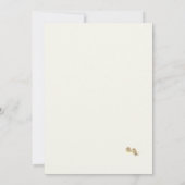 ヴァージンメアリーカソリックセピア結婚式招待状 招待状 (裏面)