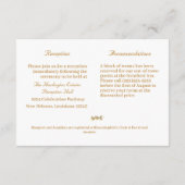 ヴァージンメアリーカソリッ結婚クセピアのエンクロージャカード エンクロージャーカード (裏面)