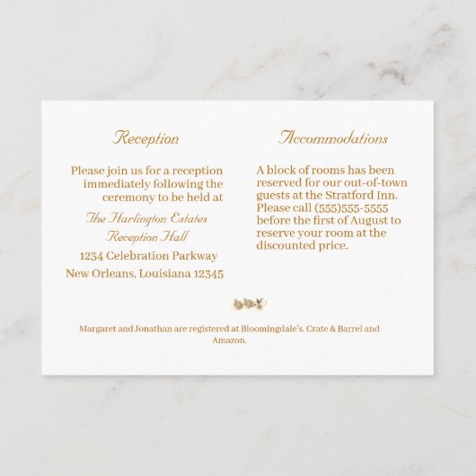 ヴァージンメアリーカソリッ結婚クセピアのエンクロージャカード エンクロージャーカード (裏面)