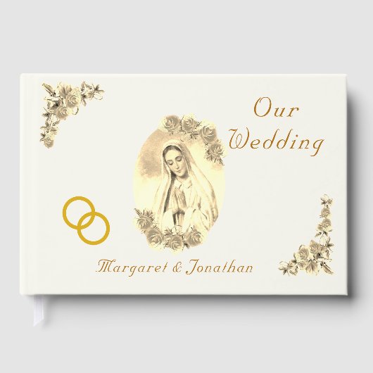 ヴァージンメアリーカソリッ結婚クセピア ゲストブック (正面)