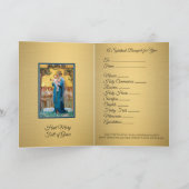 ヴァージンメアリーカトリックスピリチュアルブーケ祈りの言葉カード カード (内部)