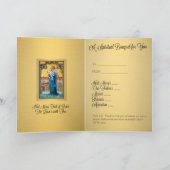 ヴァージンメアリーカトリックスピリチュアルブーケ祈りの言葉カード カード (内部)