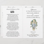 ヴァージンメアリーカトリックラテンマス結婚式 プログラム (正面/裏面)