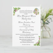 ヴァージンメアリーカトリック結婚式招待状 招待状 (スタンド正面)