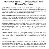 ヴァージンメアリーカトリック葬儀フォトホーリーカード – 