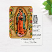 ヴァージンメアリーサルベレイナスペインの祈りの言葉ホリーカード (デスク)