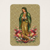 ヴァージンメアリーサルヴレイナスペインの祈りの言葉ホリーカード (正面)