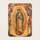 ヴァージンメアリーサルヴレイナスペインの祈りの言葉ホリーカード (正面)