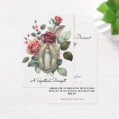 ヴァージンメアリースピリチュアルブーケ祈りの言葉ホーリーカード (デスク)