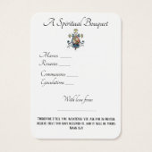 ヴァージンメアリースピリチュアルブーケ祈りの言葉ホーリーカード (裏面)