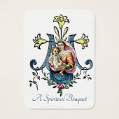 ヴァージンメアリースピリチュアルブーケ祈りの言葉ホーリーカード (正面)