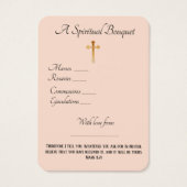 ヴァージンメアリースピリチュアルブーケ祈りの言葉ホーリーカード (裏面)