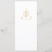 ヴァージンメアリーセピア結婚カトリックのメニュー メニュー (裏面)