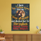 ヴァージンメアリードナルドトランプティックパラサイト キャンバスプリント (インサイチュ (リビング))