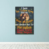 ヴァージンメアリードナルドトランプティックパラサイト キャンバスプリント (インサイチュ (ウッドフロア))