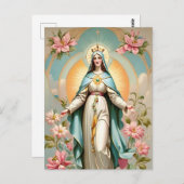 ヴァージンメアリーハガキ ポストカード (正面/裏面)