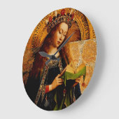 ヴァージンメアリーバイヤンヴァンエイク ラージ壁時計 (傾斜)