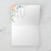 ヴァージンメアリーファティマカトリック宗教フローラ カード (内部)