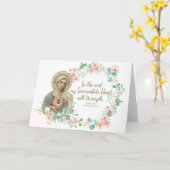 ヴァージンメアリーファティマカトリック宗教フローラ カード (黄色い花)