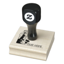 ヴァージンメアリーファティマホリーロザリーミュキュレートハート ラバースタンプ