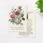 ヴァージンメアリーフローラバラ葬儀祈りの言葉 (デスク)