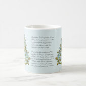 ヴァージンメアリーフローラ宗教女性のノック コーヒーマグカップ (中央)