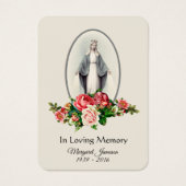 ヴァージンメアリーフローラ葬儀記念神聖カード –  (正面)